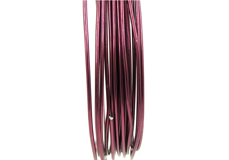 Aluminum Round Wire-002-Aubergine