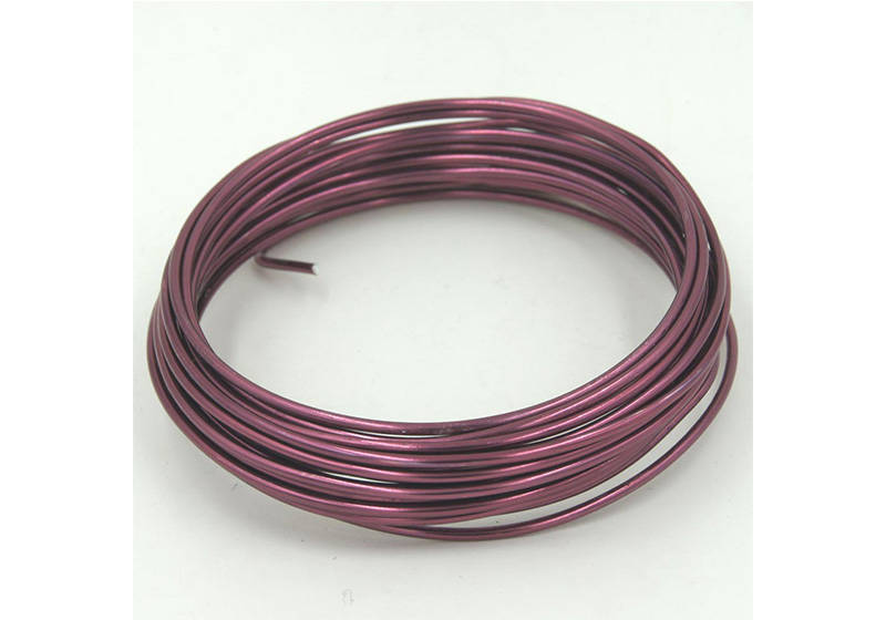 Aluminum Round Wire-002-Aubergine