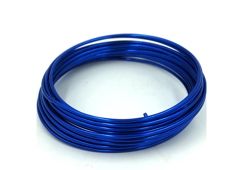 Aluminum Round Wire-004-Blue