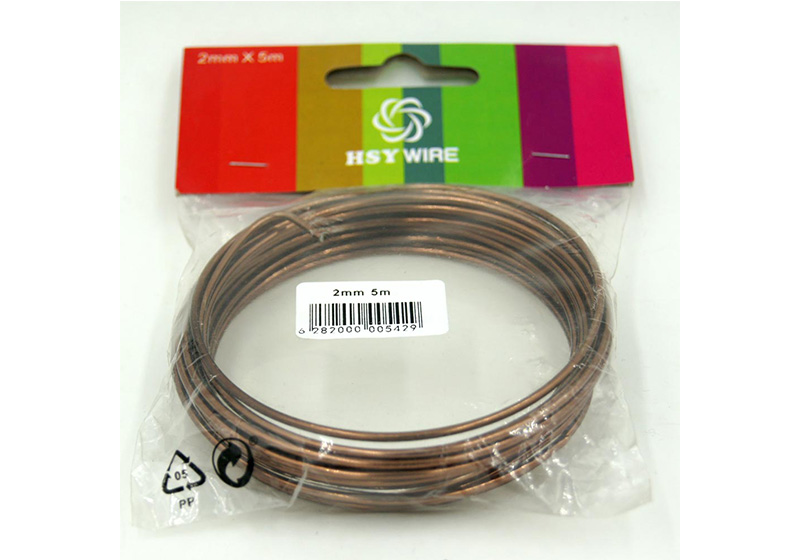 Aluminum Round Wire-005-Brown