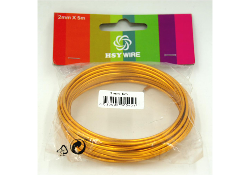 Aluminum Round Wire-009-Dark Orange