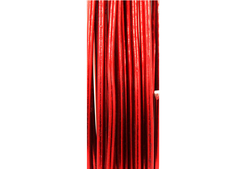 Aluminum Round Wire-010-Dark-Red