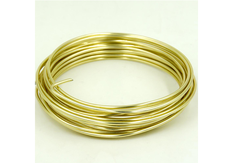 Aluminum Round Wire-012-Gold
