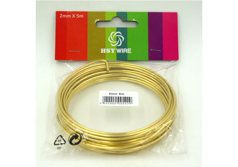 Aluminum Round Wire-012-Gold