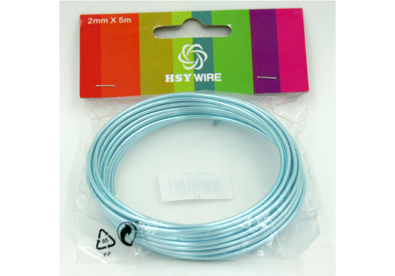 Aluminum Round Wire-014-Ice Blue