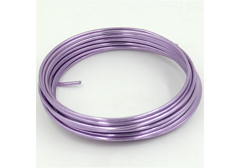 Aluminum Round Wire-016-Lavender