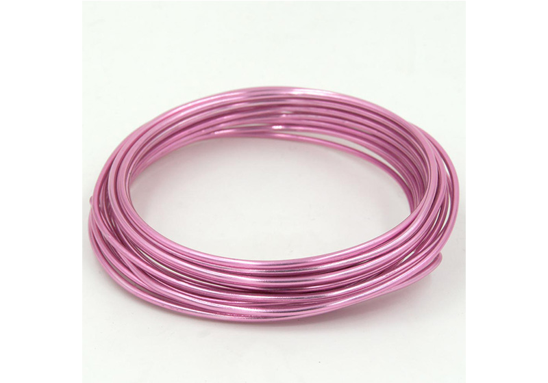 Aluminum Round Wire-018-Light Pink
