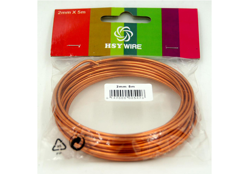 Aluminum Round Wire-022-Orange