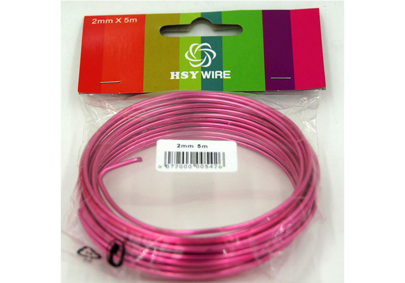 Aluminum Round Wire-024-Pink