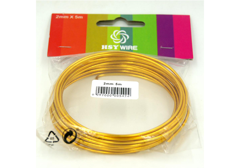 Aluminum Round Wire-029-Yellow