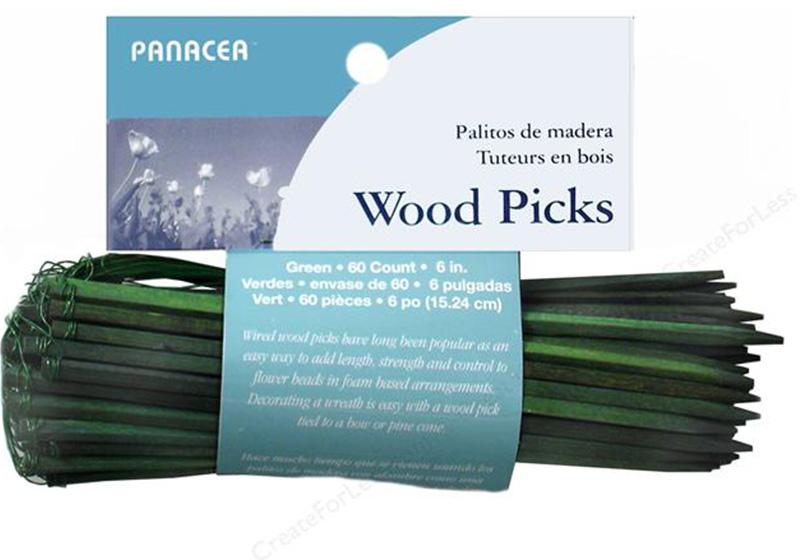Wire Floral Wooden Picks-004